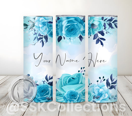Blue Florals Personalised